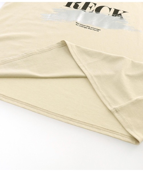 ANAP（アナップ）の「箔ペイントプリントTシャツ（Tシャツ/カットソー・レディース・ベージュ/ホワイト/ブラック・FREE）」の14枚目の写真
