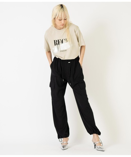 ANAP（アナップ）の「箔ペイントプリントTシャツ（Tシャツ/カットソー・レディース・ベージュ/ホワイト/ブラック・FREE）」の20枚目の写真