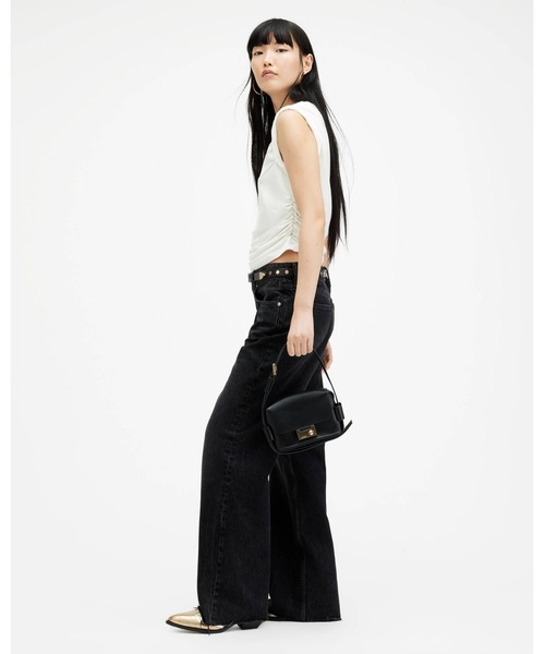 ALLSAINTS(オールセインツ)の「WEST ROLLED SLEEVE SLIM FIT TANK TOP | ウエスト ロール スリーブ スリム フィット タンク トップ(タンクトップ・レディース・ホワイト系その他・S/M/XS/L)」の4枚目の写真