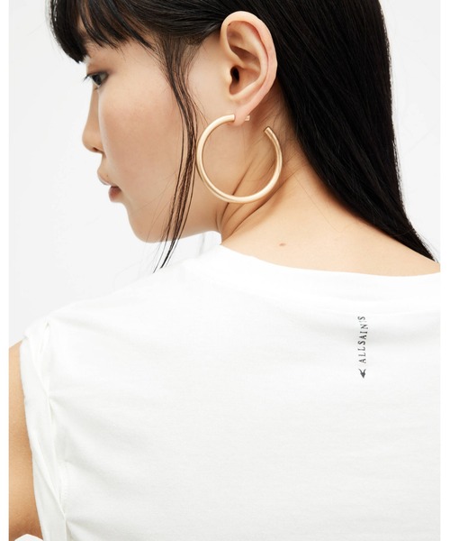 ALLSAINTS(オールセインツ)の「WEST ROLLED SLEEVE SLIM FIT TANK TOP | ウエスト ロール スリーブ スリム フィット タンク トップ(タンクトップ・レディース・ホワイト系その他・S/M/XS/L)」の5枚目の写真