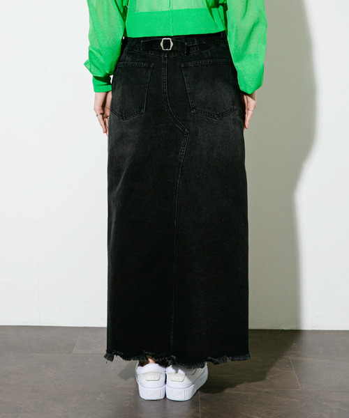 KBF（ケイビーエフ）の「フリンジデニムスカート（スカート・レディース・ライトブルー/ブラック・ONE）」の21枚目の写真