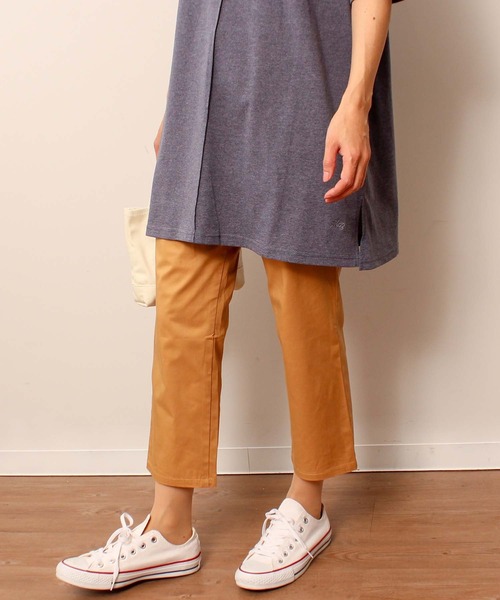 MB mint breeze(エムビーミントブリーズ)の「【L~6L 大きいサイズ】綿 ツイル ストレッチ カットレングス パンツ(その他パンツ・レディース・キャメル/ブラック/カーキ・3L/4L/5L/LL/6L/L)」の3枚目の写真