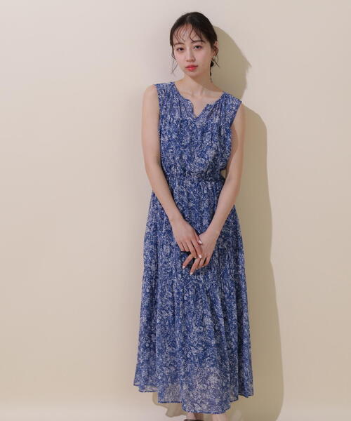 JILL by JILL STUART(ジルバイジルスチュアート)の「◇プリントティアードワンピース(ワンピース・レディース・ダークネイビー/パープル系その他/ブラック系その他/ピンク・FREE)」の20枚目の写真