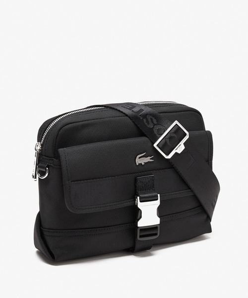 LACOSTE（ラコステ）の「コメ フラットポケットショルダーバッグ（ショルダーバッグ・メンズ・ブラック・FREE）」の3枚目の写真