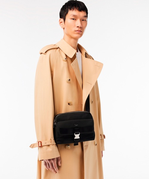 LACOSTE（ラコステ）の「コメ フラットポケットショルダーバッグ（ショルダーバッグ・メンズ・ブラック・FREE）」の7枚目の写真