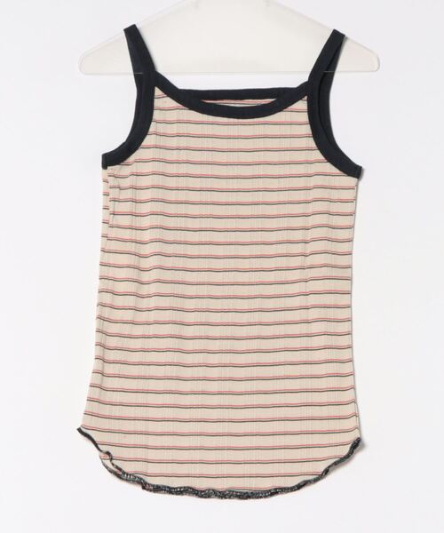 Q（キュー）の「ランダムリブ2wayキャミ（キャミソール・レディース・ホワイト/ブラック/ホワイト系・MEDIUM）」の7枚目の写真