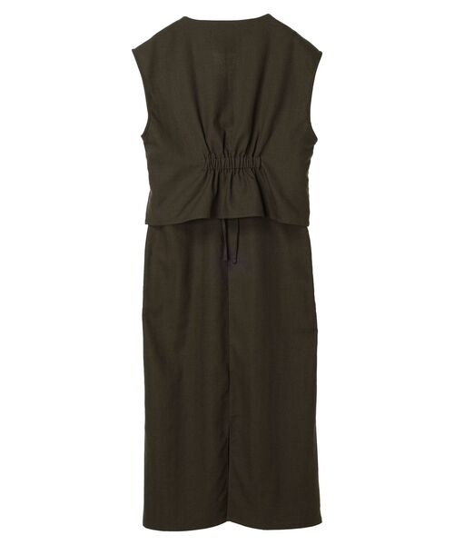 earth music&ecology(アースミュージックアンドエコロジー)の「SET2点ヘリンボーンベスト+キャミドレ(ワンピース・レディース・ブラック/ベージュ/ブラウン・FREE)」の22枚目の写真