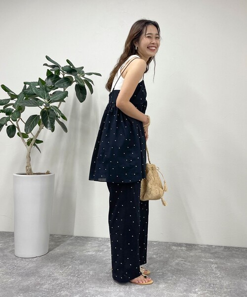 fredy emue（フレディエミュ）の「ドット刺繍イージーパンツ（その他パンツ・レディース・ブラック系その他/ブルー系その他・38）」の14枚目の写真