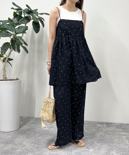 fredy emue（フレディエミュ）の「ドット刺繍イージーパンツ（その他パンツ・レディース・ブラック系その他/ブルー系その他・38）」の16枚目の写真