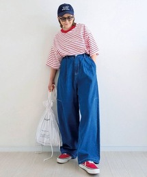 CORNERS（コーナーズ）の「CORNERS by yui カラーボーダー半袖トップス（Tシャツ/カットソー）」