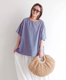 CORNERS | CORNERS by yui カラーボーダー半袖トップス(Tシャツ/カットソー)