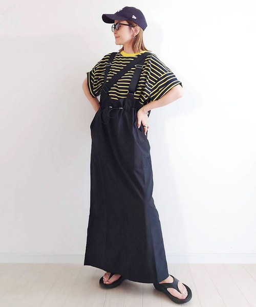 CORNERS（コーナーズ）の「CORNERS by yui カラーボーダー半袖トップス（Tシャツ/カットソー・レディース・ピンク/ネイビー/カーキ/ブルー/レッド/ブラック・M）」の18枚目の写真