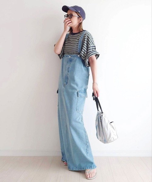 CORNERS(コーナーズ)の「CORNERS by yui カラーボーダー半袖トップス(Tシャツ/カットソー・レディース・ピンク/ネイビー/カーキ/ブルー・M)」の20枚目の写真