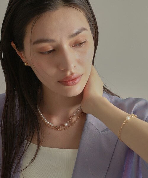 K10パール PCチェーンセパレート ネックレス大（ネックレス