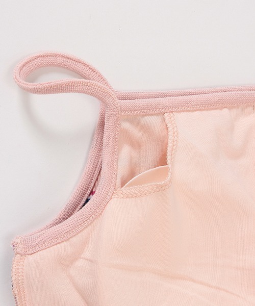 by LOVEiT（バイラビット）の「パッドつきマルチボーダーテレコキャミ（キャミソール・キッズ・グリーン/ブルー/ピンク・120cm/140cm/150cm/130cm/160cm）」の16枚目の写真