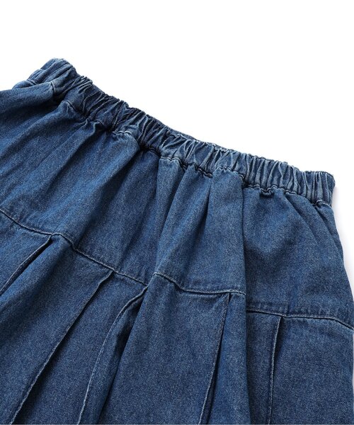 algy（アルジー）の「レースアッププリーツスカート（スカート・キッズ・インディゴブルー/ミント/グレー・XX-SMALL/X-SMALL/MEDIUM/SMALL）」の6枚目の写真