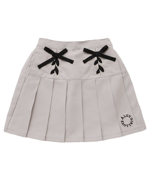algy（アルジー）の「レースアッププリーツスカート（スカート・キッズ・インディゴブルー/ミント/グレー・XX-SMALL/X-SMALL/MEDIUM/SMALL）」の9枚目の写真