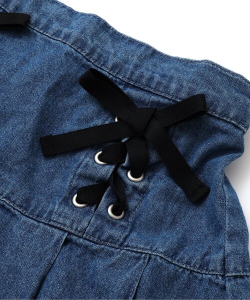 algy（アルジー）の「レースアッププリーツスカート（スカート・キッズ・インディゴブルー/ミント/グレー・XX-SMALL/X-SMALL/MEDIUM/SMALL）」の15枚目の写真