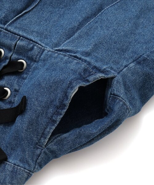 algy（アルジー）の「レースアッププリーツスカート（スカート・キッズ・インディゴブルー/ミント/グレー・XX-SMALL/X-SMALL/MEDIUM/SMALL）」の16枚目の写真