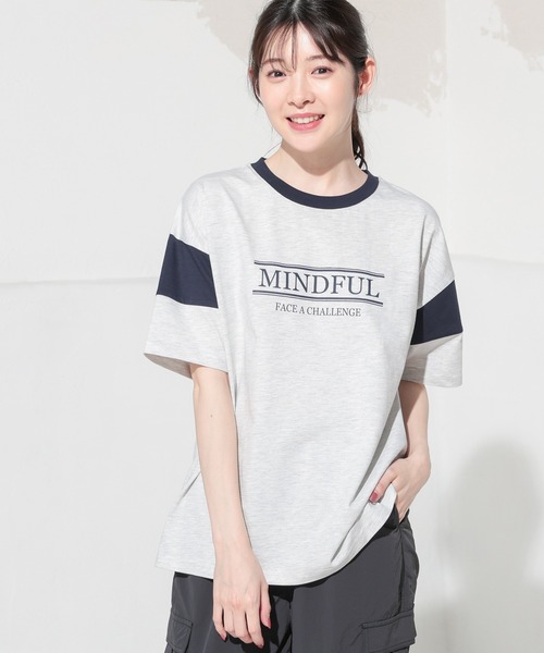 Honeys（ハニーズ）の「配色ゆるTシャツ（Tシャツ/カットソー