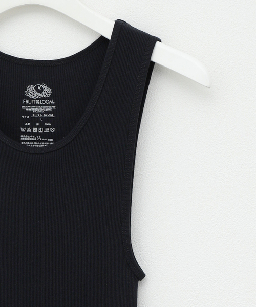 Whimsy(ウィムジー)の「【Whimsy / ウィムジー × FRUIT OF THE LOOM】3P TANK TOP(タンクトップ・メンズ・ホワイト/ブラック・LARGE/MEDIUM)」の5枚目の写真