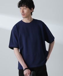 ジャガードフェイクレイヤードTシャツ 半袖