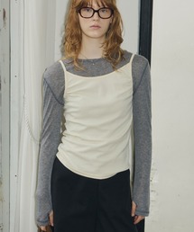 GIUNON | backless shirring camisole / バックレスシャーリングキャミソール(キャミソール)