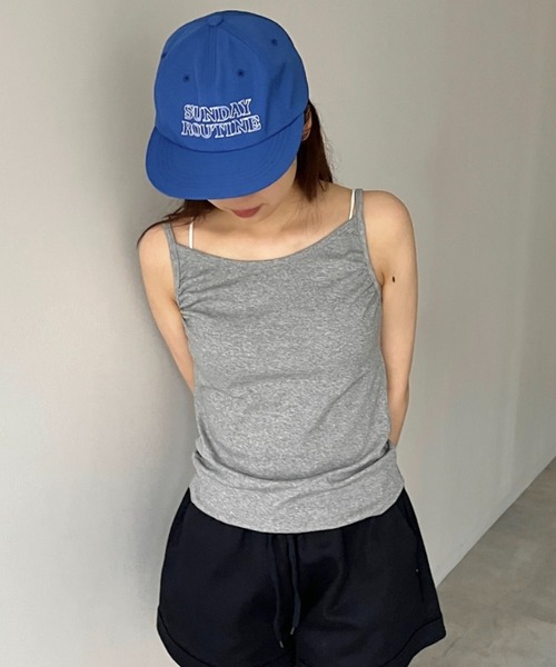 GIUNON（ジウノン）の「backless shirring camisole / バックレスシャーリングキャミソール（キャミソール・レディース・アイボリー/グレー/ネイビー・FREE）」の7枚目の写真