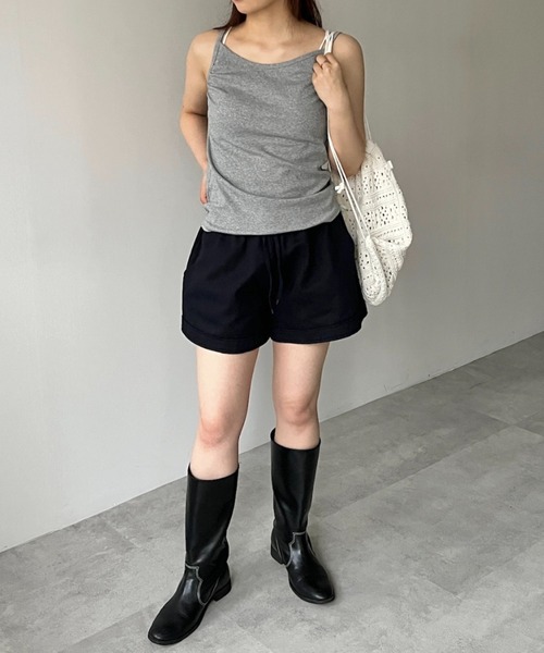 GIUNON（ジウノン）の「backless shirring camisole / バックレスシャーリングキャミソール（キャミソール・レディース・アイボリー/グレー/ネイビー・FREE）」の15枚目の写真