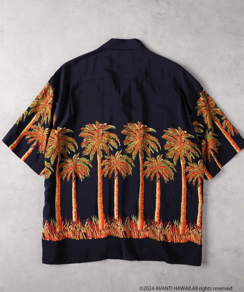 Avanti（アヴァンティ）の「アロハシャツ（シャツ/ブラウス・メンズ・ブラック×ブルー/イエロー/ネイビー・M/L/XL）」の7枚目の写真