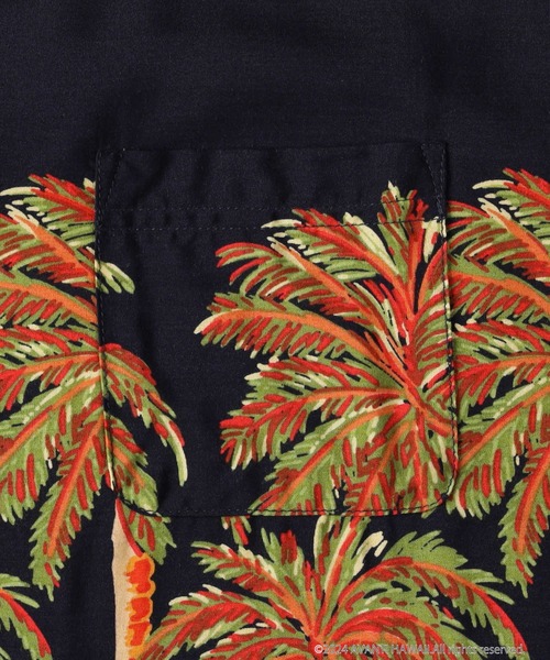 Avanti（アヴァンティ）の「アロハシャツ（シャツ/ブラウス・メンズ・ブラック×ブルー/イエロー/ネイビー・M/L/XL）」の9枚目の写真