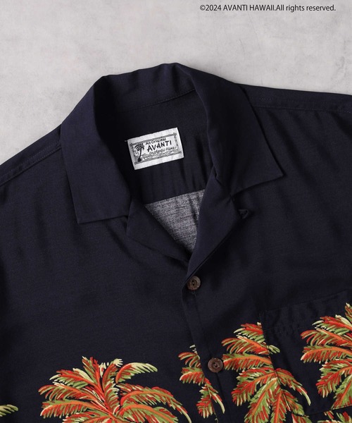 Avanti（アヴァンティ）の「アロハシャツ（シャツ/ブラウス・メンズ・ブラック×ブルー/イエロー/ネイビー・M/L/XL）」の6枚目の写真