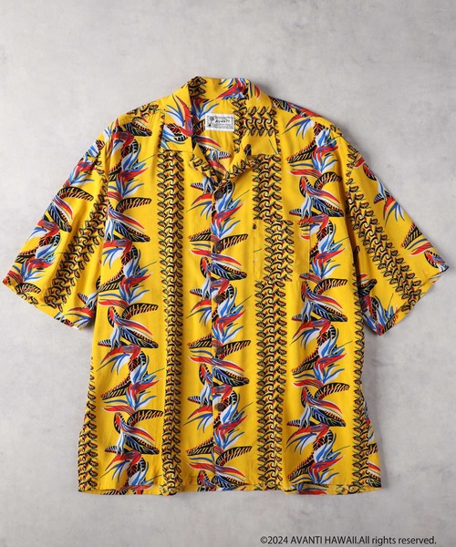 Avanti（アヴァンティ）の「アロハシャツ（シャツ/ブラウス・メンズ・ブラック×ブルー/イエロー/ネイビー・M/L/XL）」の11枚目の写真