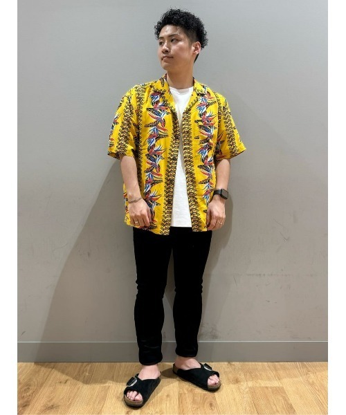 Avanti（アヴァンティ）の「アロハシャツ（シャツ/ブラウス・メンズ・ブラック×ブルー/イエロー/ネイビー・M/L/XL）」の18枚目の写真