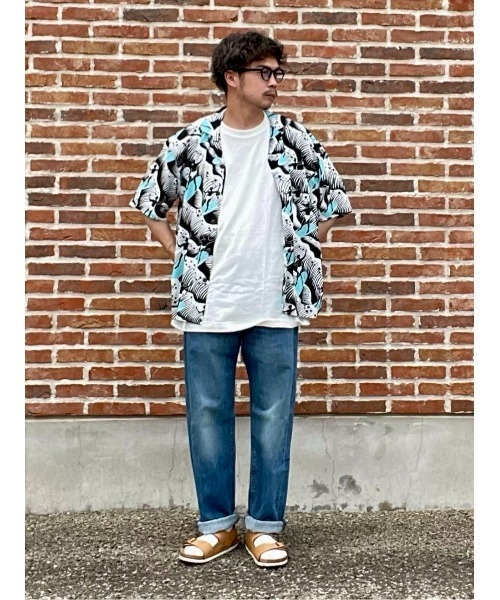 Avanti（アヴァンティ）の「アロハシャツ（シャツ/ブラウス・メンズ・ブラック×ブルー/イエロー/ネイビー・M/L/XL）」の20枚目の写真