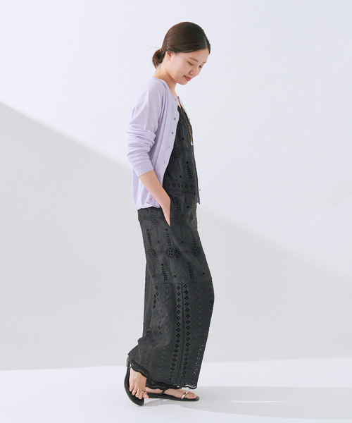 IENA（イエナ）の「《追加3》レースオールインワン（つなぎ/オールインワン・レディース・ブラック/ブラウン・38/36）」の6枚目の写真