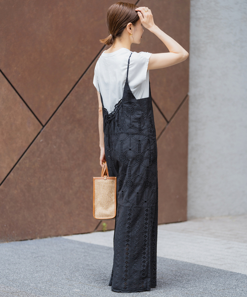 IENA（イエナ）の「《追加3》レースオールインワン（つなぎ/オールインワン・レディース・ブラック/ブラウン・38/36）」の10枚目の写真