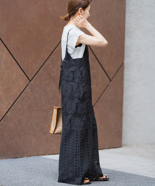 IENA（イエナ）の「《追加3》レースオールインワン（つなぎ/オールインワン・レディース・ブラック/ブラウン・38/36）」の11枚目の写真