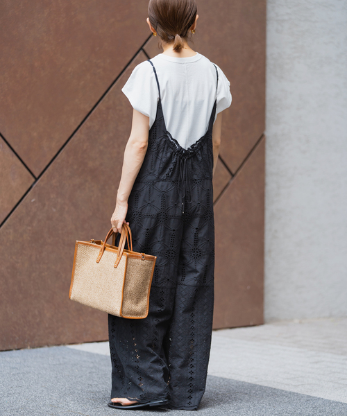 IENA（イエナ）の「《追加3》レースオールインワン（つなぎ/オールインワン・レディース・ブラック/ブラウン・38/36）」の12枚目の写真