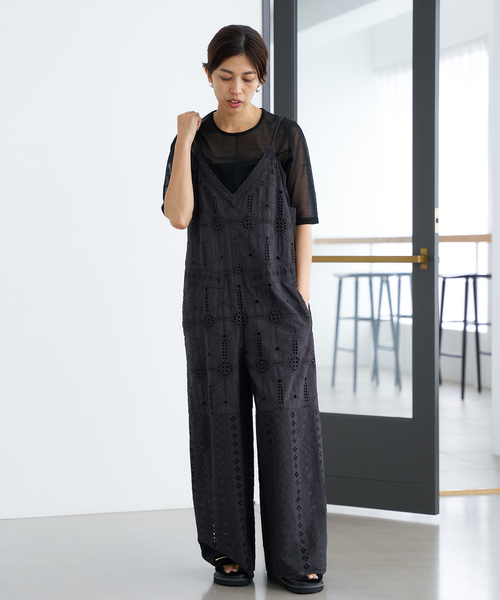 IENA（イエナ）の「《追加3》レースオールインワン（つなぎ/オールインワン・レディース・ブラック/ブラウン・38/36）」の14枚目の写真