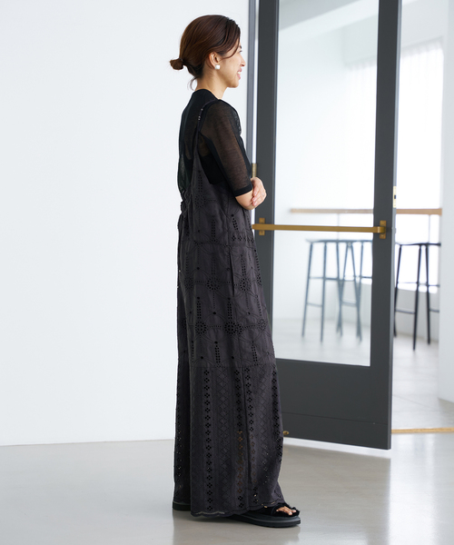 IENA（イエナ）の「《追加3》レースオールインワン（つなぎ/オールインワン・レディース・ブラック/ブラウン・38/36）」の15枚目の写真