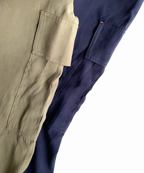 Q（キュー）の「カーゴワイドパンツ（カーゴパンツ・レディース・カーキ/ネイビー・MEDIUM）」の9枚目の写真
