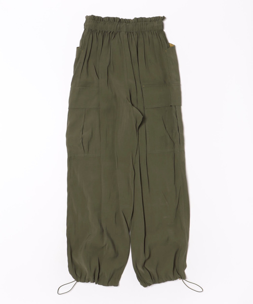 Q（キュー）の「カーゴワイドパンツ（カーゴパンツ・レディース・カーキ/ネイビー・MEDIUM）」の17枚目の写真