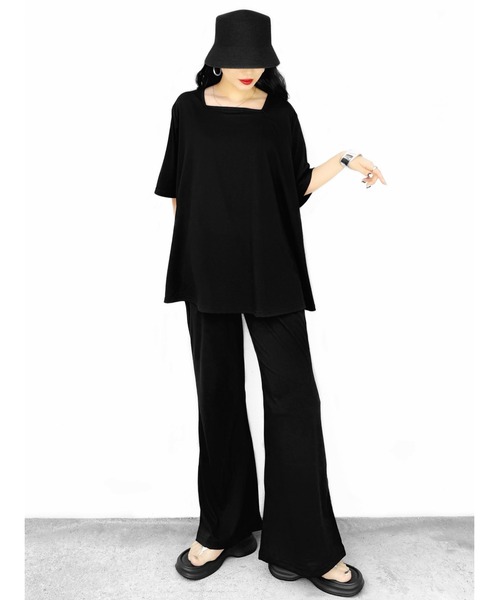 LVEU.（ラブユ.）の「【LVEU.】フラットトングサンダル(Ai select) / シューズ 靴 サンダル トング 厚底 スクエアトゥ カジュアル 合成皮革 合皮 ブラック シルバー（サンダル・レディース・ブラック/シルバー・L/M/S）」の11枚目の写真