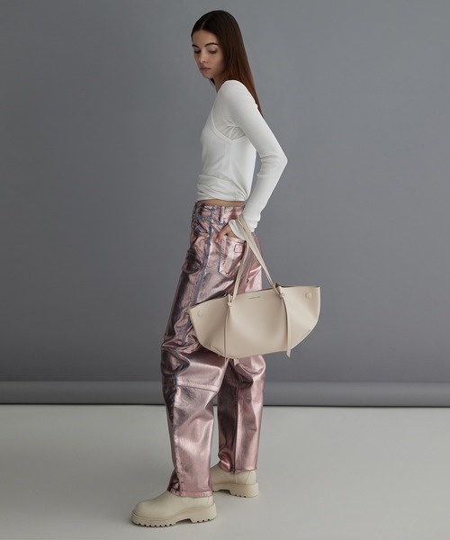CHARLES & KEITH（チャールズ & キース）の「Calla カルラ トートバッグ（トートバッグ・レディース・スミクロ/ブラウン系その他4/クリアブラウン/オートミール/ブラウン系その他7・L）」の6枚目の写真