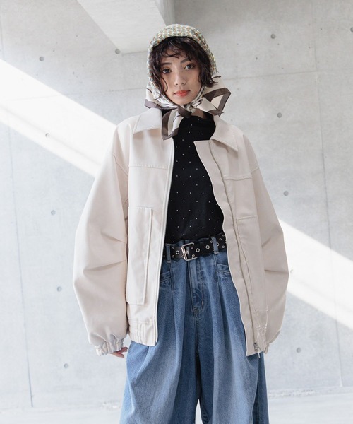 【11/9限定価格！】PAGEBOY サンドヴィンテージレザーブルゾン サンドヴィンテージレザーブルゾン（ブルゾン）｜PAGEBOY