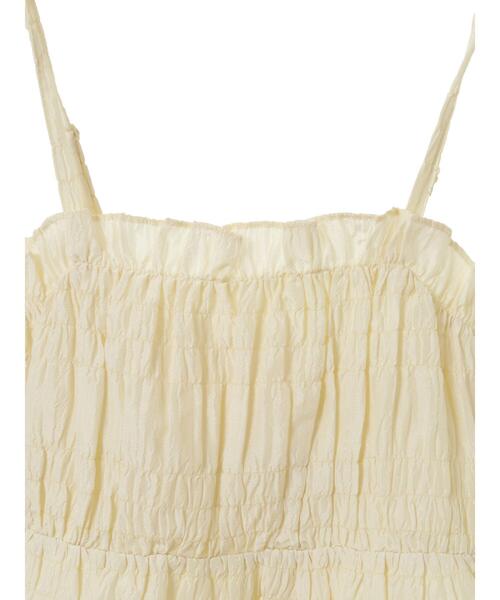 Green　Parks（グリーンパークス）の「シャーリングキャミビスチェ（キャミソール・レディース・ブラック/ホワイト系その他2・FREE）」の14枚目の写真