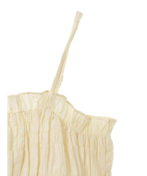 Green　Parks（グリーンパークス）の「シャーリングキャミビスチェ（キャミソール・レディース・ブラック/ホワイト系その他2・FREE）」の15枚目の写真