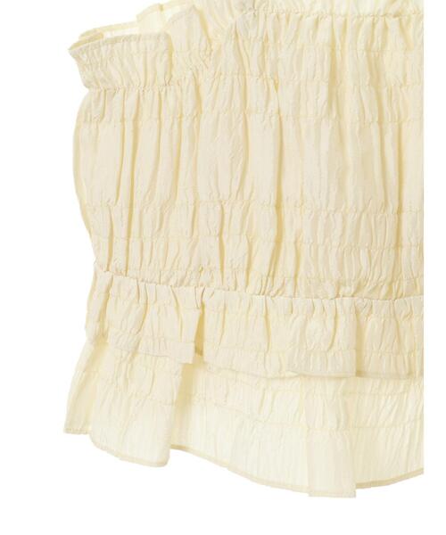 Green　Parks（グリーンパークス）の「シャーリングキャミビスチェ（キャミソール・レディース・ブラック/ホワイト系その他2・FREE）」の16枚目の写真