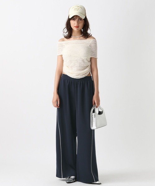 FOREVER 21（フォーエバー トゥエンティーワン）の「【2024FW】ラインワイドジャージパンツ（その他パンツ・レディース・ブラック/グレー/ネイビー/レッド・SMALL/MEDIUM）」の18枚目の写真